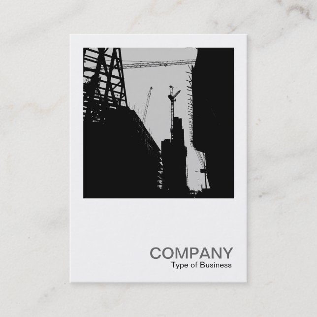 Square Photo 0107 - Under Construction - Grey Business Card (Front)