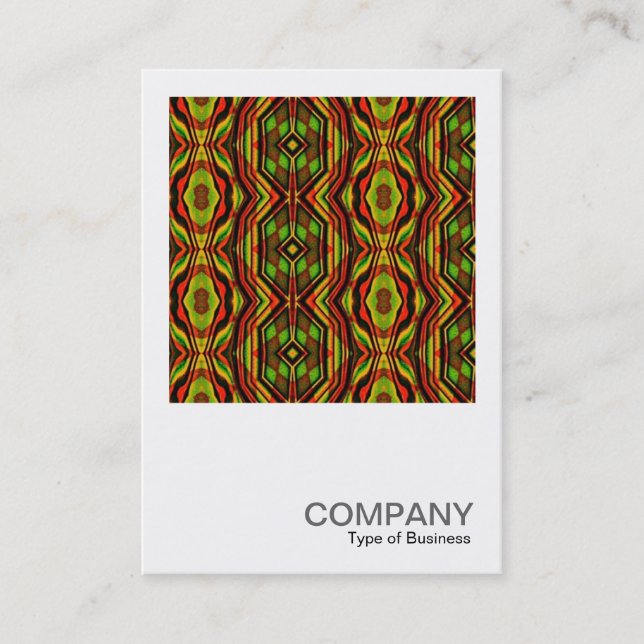 Square Photo 010 - Geometric Pattern Business Card (Front)