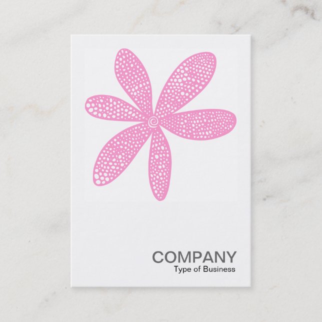 Square Photo 0211 - Pretty Flower - Pink Business Card (Front)