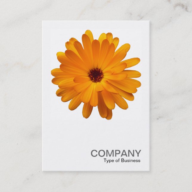 Square Photo 0233 - Orange Marigold Business Card (Front)