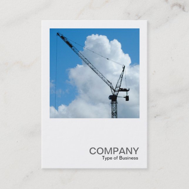 Square Photo 0245 - Tower Crane Business Card (Front)