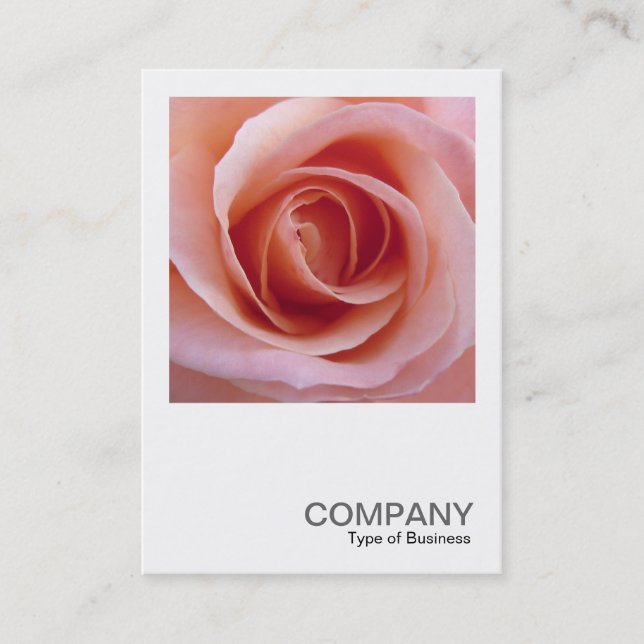 Square Photo 0255 - Pink Rose Business Card (Front)