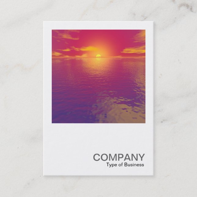 Square Photo 0292 - Sunrise Sunset Business Card (Front)