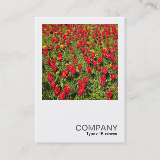 Square Photo 02 - Tulips Business Card (Front)