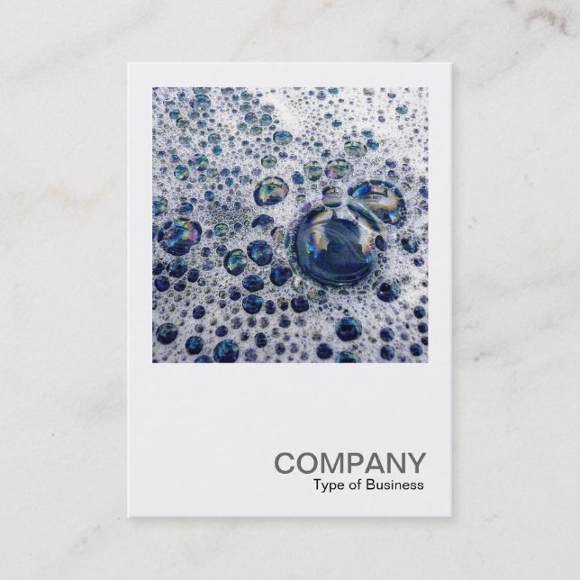 Square Photo 031 - Bubbles Business Card (Front)