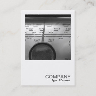 Square Photo 0328 - Old UK Radio Dial Business Card