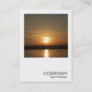 Square Photo 0360 - Sunset over Cardiff Bay Business Card