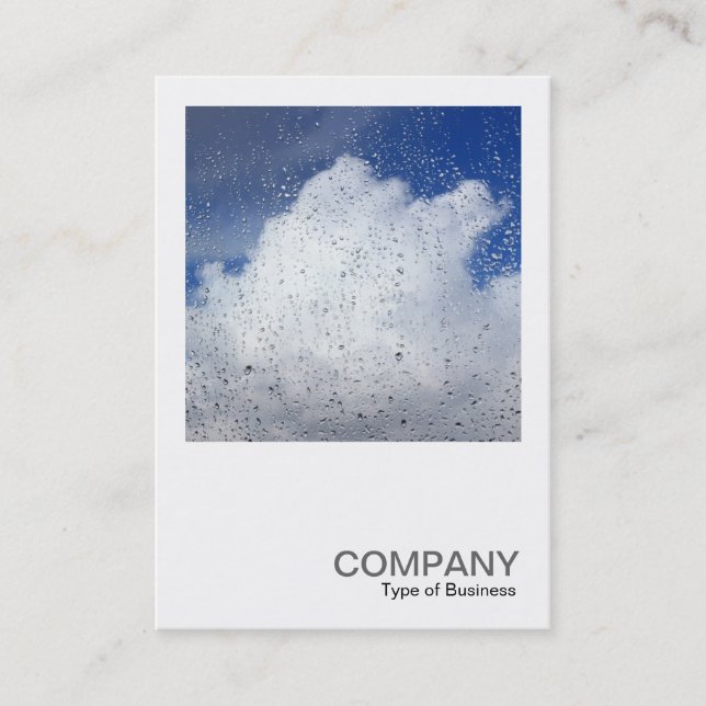 Square Photo 0398 - April Showers Business Card (Front)