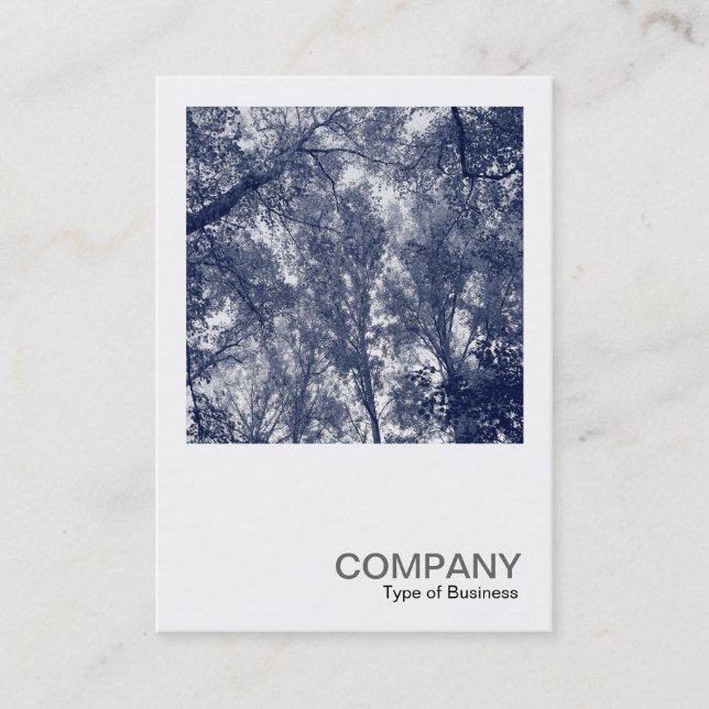 Square Photo 0425 - Blue Autumn Business Card (Front)