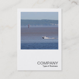 Square Photo 0446 - Motor Boat Severn Estuary Business Card