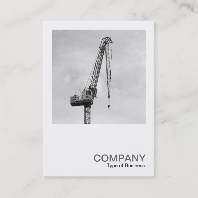 Square Photo 0583 - Tower Crane Business Card (Front)