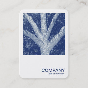 Square Photo 0592 - Forked Branches - Cyanotype Business Card