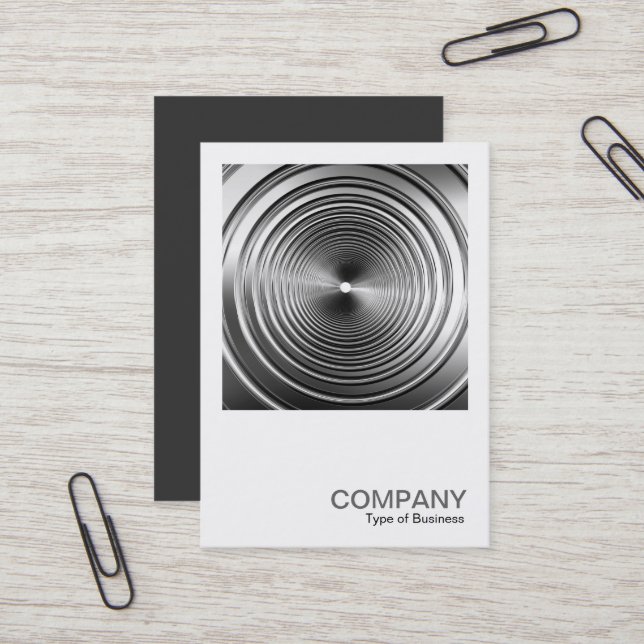 Square Photo 608 - Long Spring B&W Business Card (Front/Back In Situ)