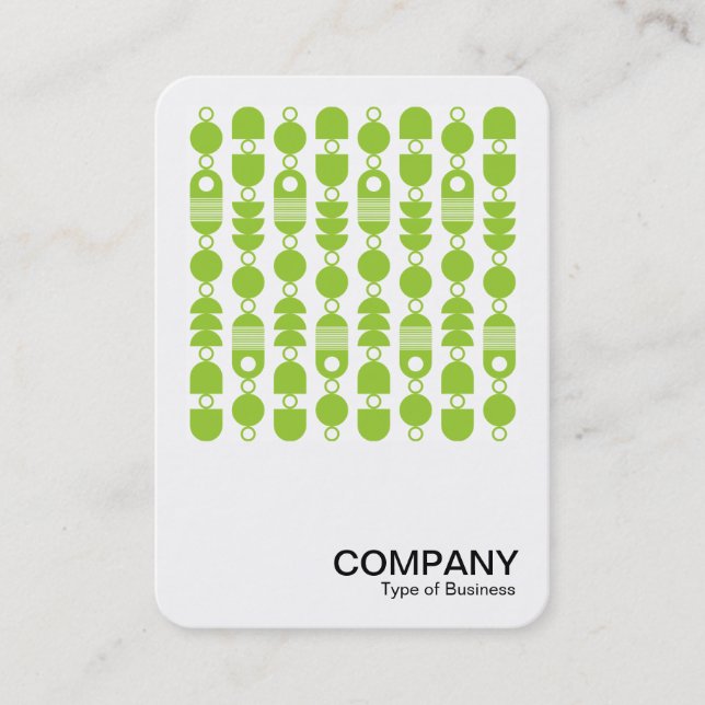 Square Photo - Abstract 140823 - Martian Green Business Card (Front)