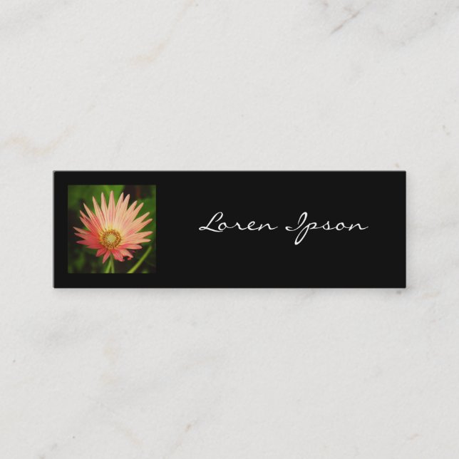 Square Photo - African Daisy Mini Business Card (Front)