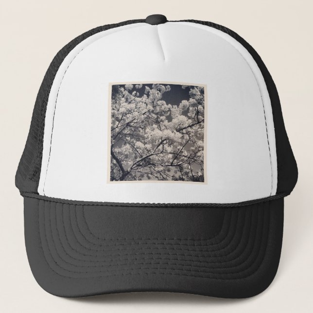 Square Photo - Cherry Blossom Trucker Hat (Front)
