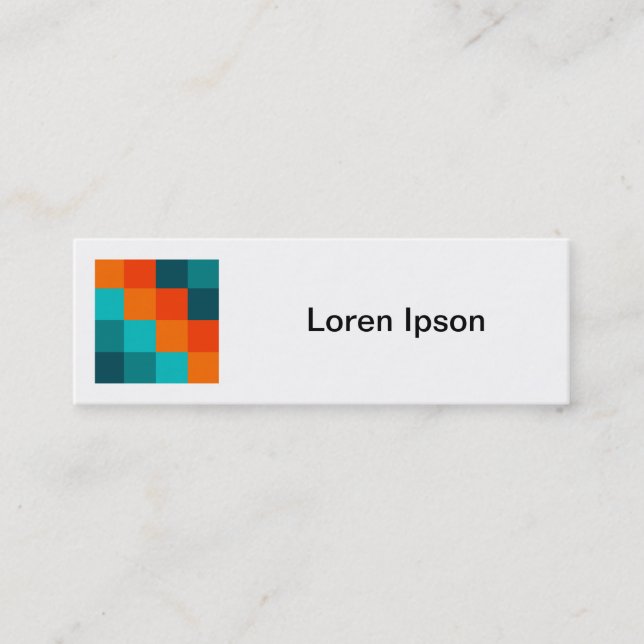 Square Photo - Colour Squares 01 Mini Business Card (Front)
