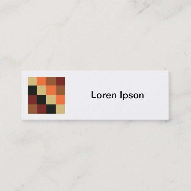 Square Photo - Colour Squares 04 Mini Business Card (Front)