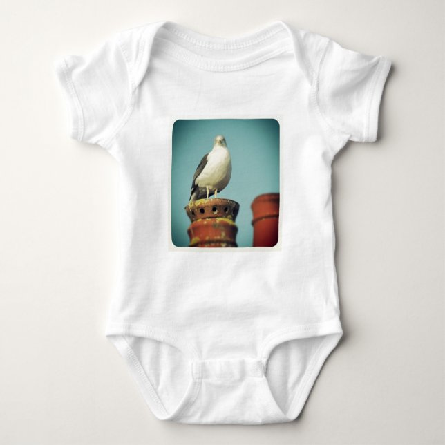Square Photo - Favourite Perch Baby Bodysuit (Front)