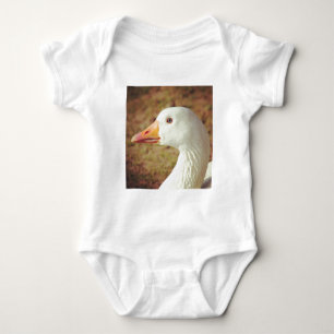 Square Photo - Goose (Close-up) Baby Bodysuit