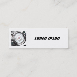 Square Photo - Motorcycle Speedometer Mini Business Card