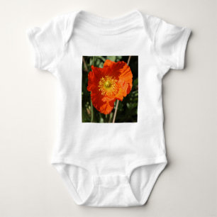 Square Photo - Orange Poppy Baby Bodysuit