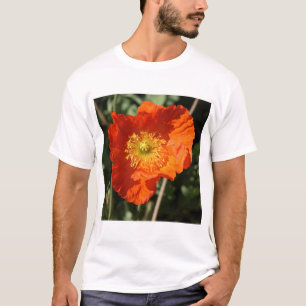 Square Photo - Orange Poppy T-Shirt
