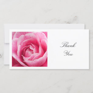 Square Photo - Pink Camellia Thank You Card