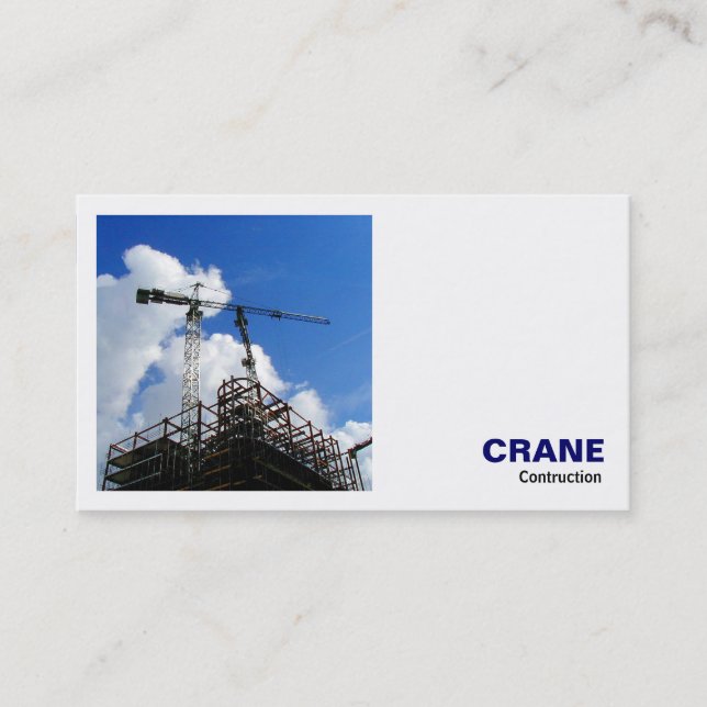 Square Photo (v2) - Crane Construction Business Card (Front)
