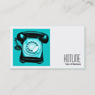 Square Photo (v2) - Hotline Cyan Business Card