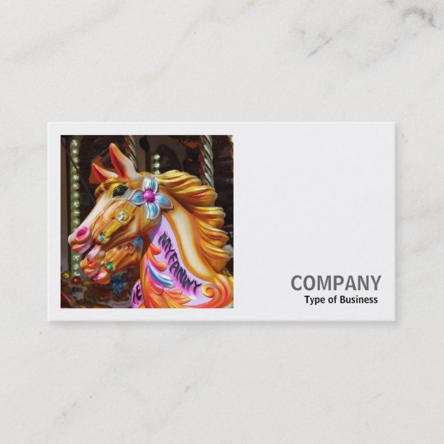 Square Photo (v2) - Merry-go-round Horses Business Card (Front)