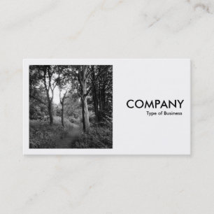 Square Photo (v2)  - Path in the Woods Business Card