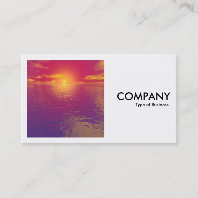Square Photo (v2) - Sunrise Sunset Business Card (Front)