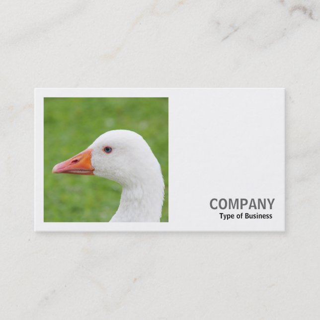 Square Photo (v2) - White Goose Business Card (Front)