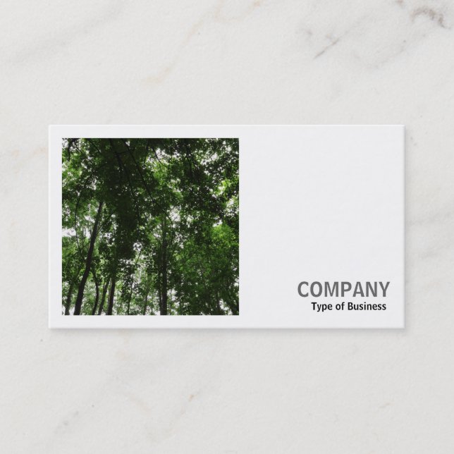 Square Photo (v2) - Woodland Canopy 01 Business Card (Front)