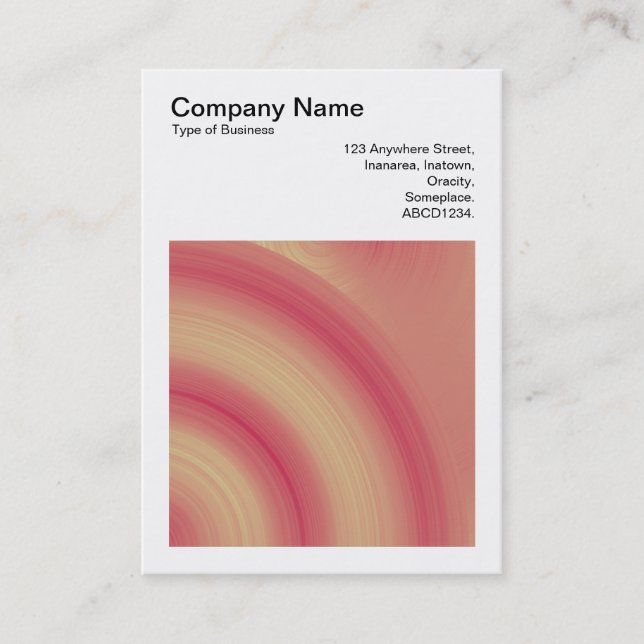 Square Photo (v3) - Abstract Circle 03 Business Card (Front)