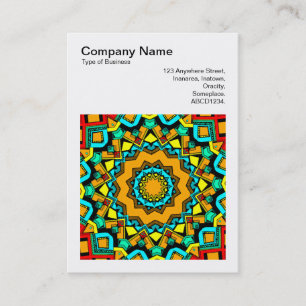 Square Photo (v3) - Abstract Kaleidoscope 01 Business Card