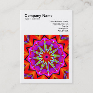 Square Photo (v3) - Abstract Kaleidoscope 09 Business Card