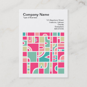 Square Photo (v3) - Abstract Pattern 170715 Business Card