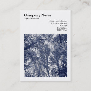 Square Photo (v3) - Blue Autumn Business Card