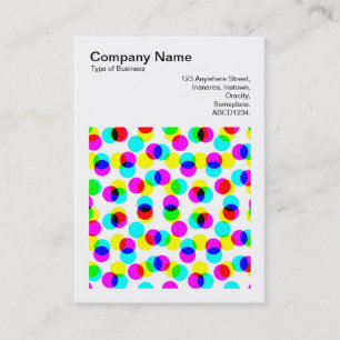 Square Photo (v3) - Colour Halftone Pattern Business Card