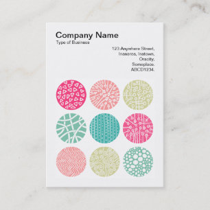 Square Photo (v3) - Decorative Circles 04 Business Card