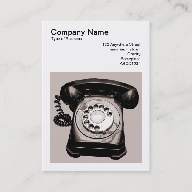 Square Photo (v3) - Hotline 01 Business Card (Front)