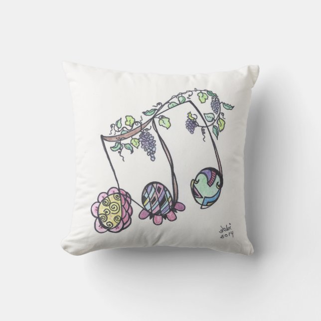 square pillow--triplets cushion (Front)