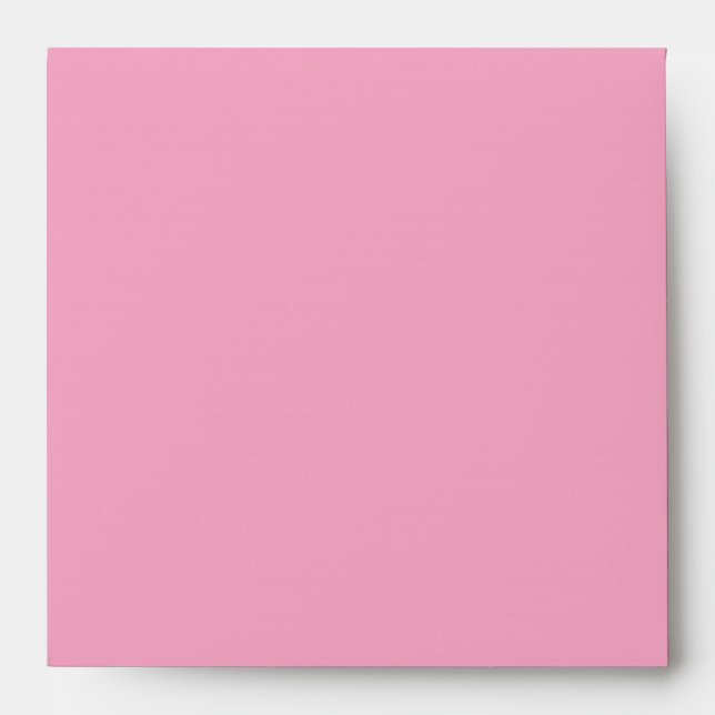 Square Pink Black Linen Envelopes (Front)