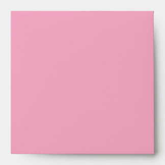 Square Pink Black Linen Envelopes