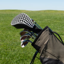 Square Polka Driver Golf Head Cover