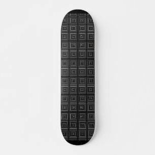 Square Prisms Skateboard Black
