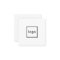 Square professional white add your custom logo