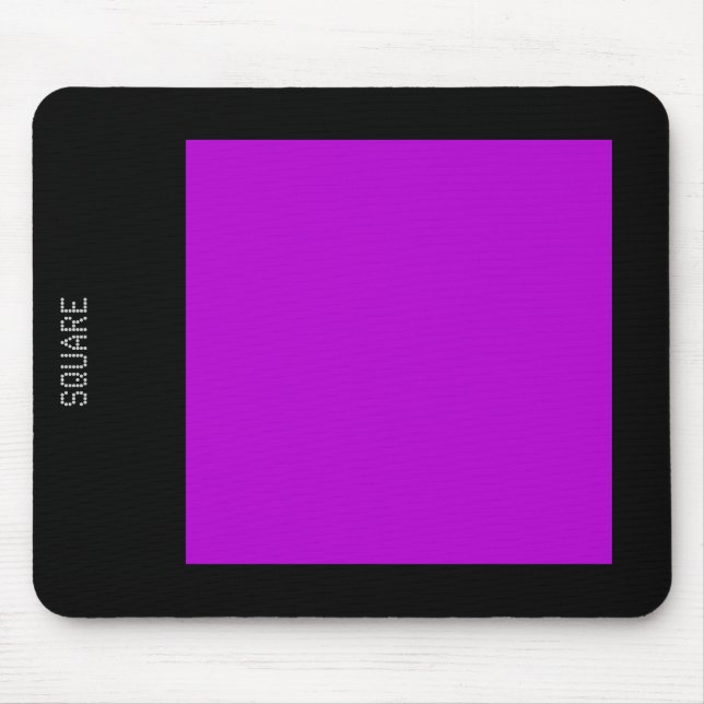 Square - Purple and Black Mouse Pad (Front)